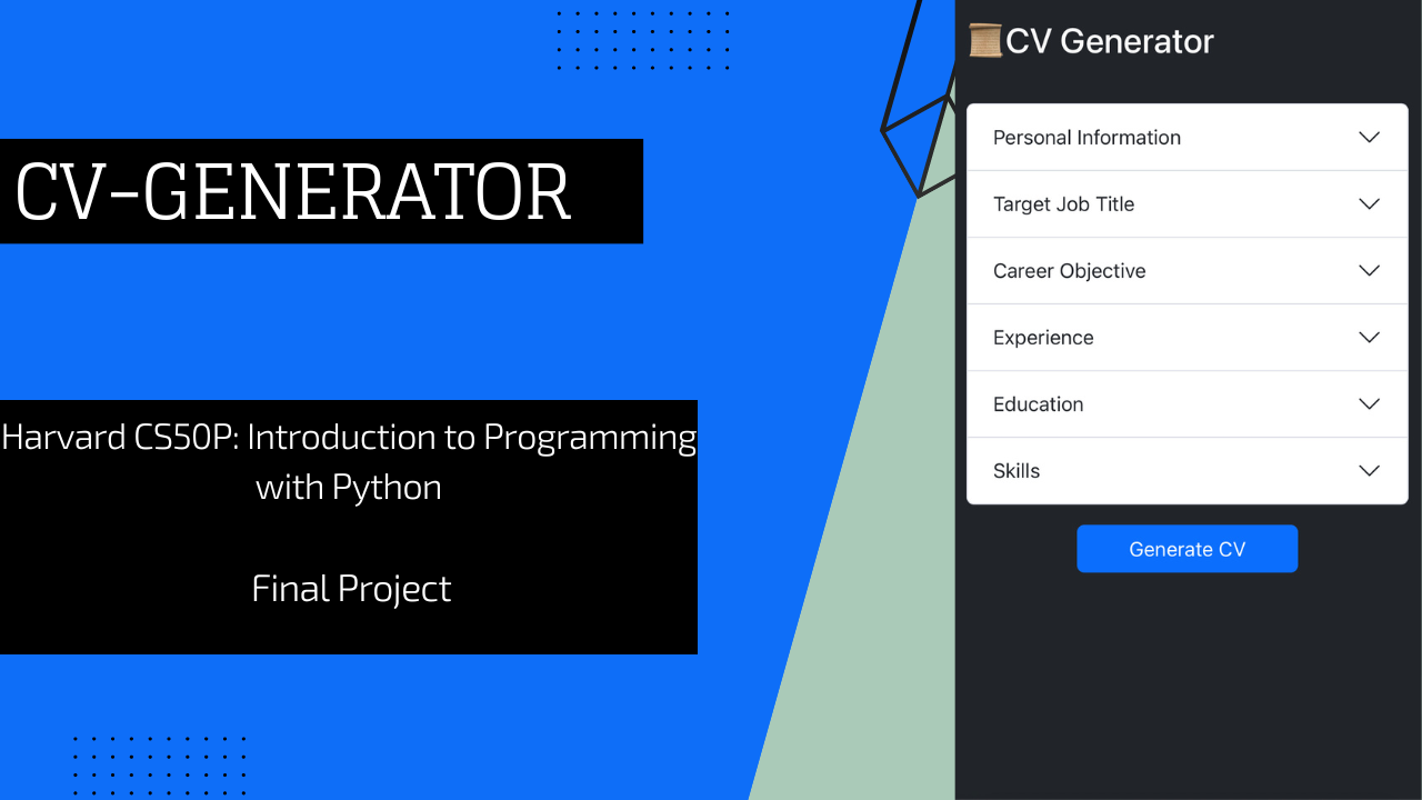 CV-Generator app